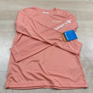 Columbia Youth Unisex Fork Stream Long Sleeve Shirt Coral Reef Medium